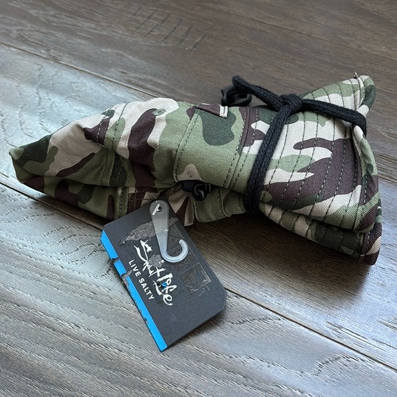 Salt Life Bravo Boonie Bucket camo hat,adjustable headband/chin strap,Packable - Picture 12 of 13